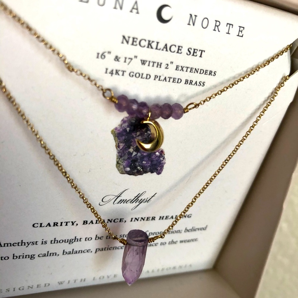 Luna Norte Amethyst Necklaces